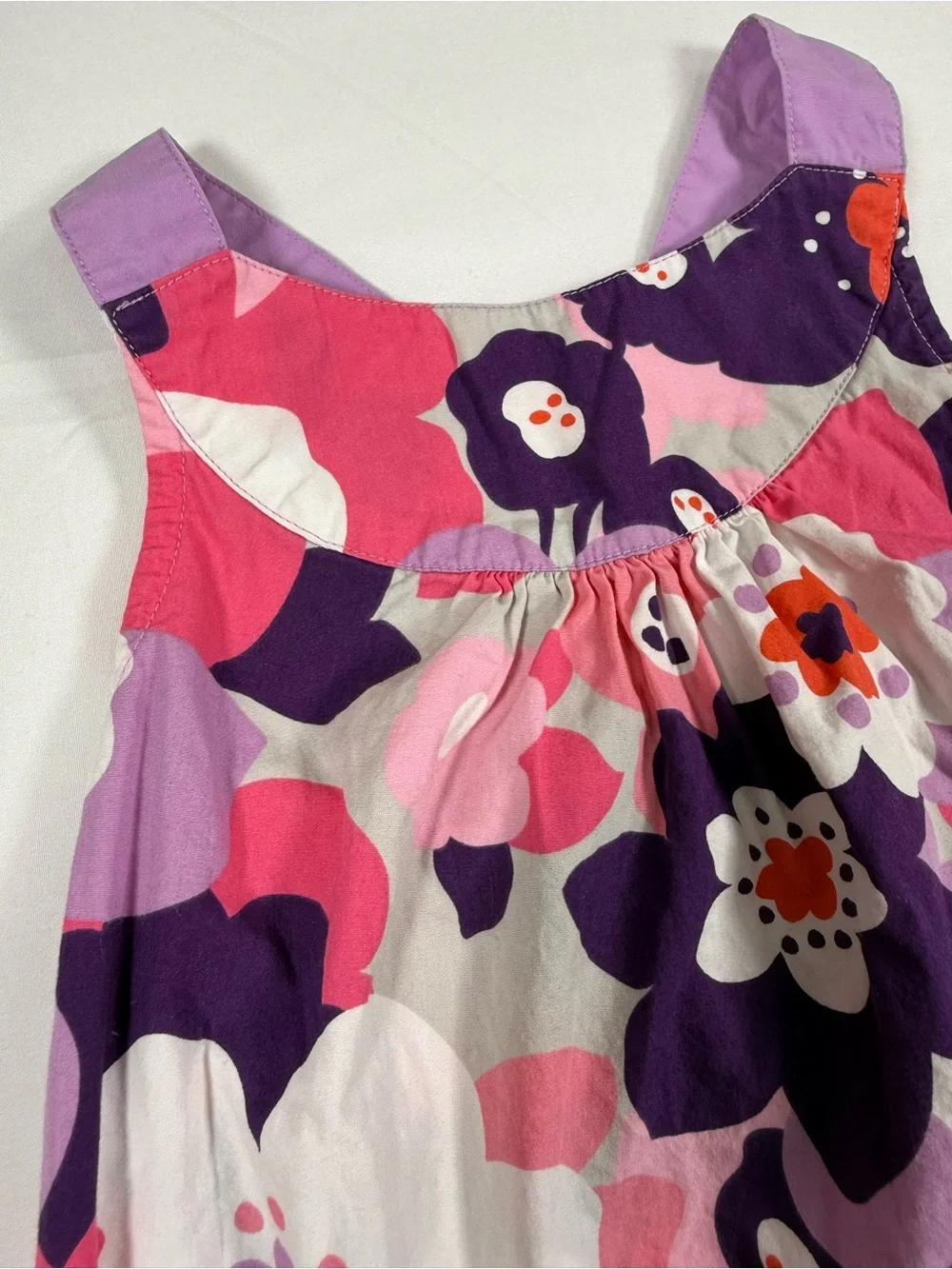 GYMBOREE Girls Floral Dress 5 Spring 1 2017 Sleeveless Cross Back Retro Cottage